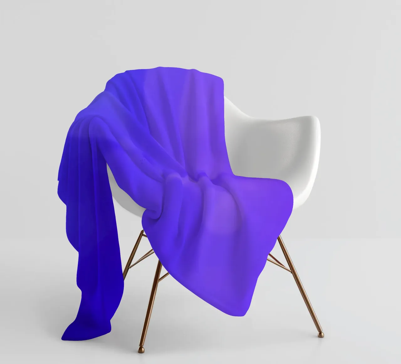 Vibrant abstract design soothing purple tones and smooth gra fleece blanket by DesignDoodle