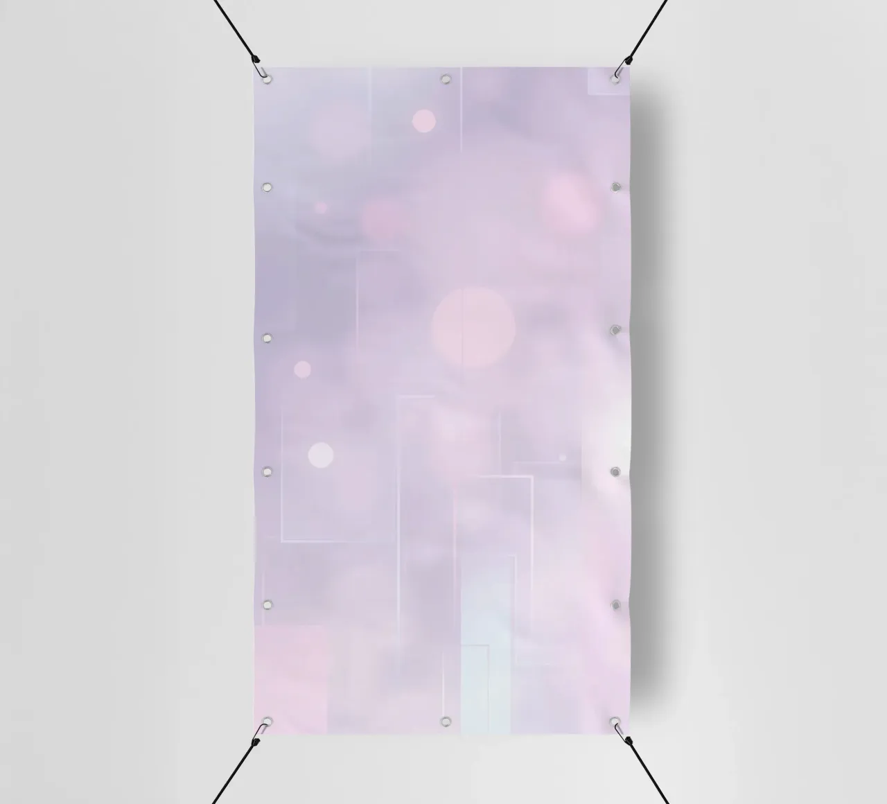Moderno design astratto con tenui colori pastello telo in pvc da DesignDoodle