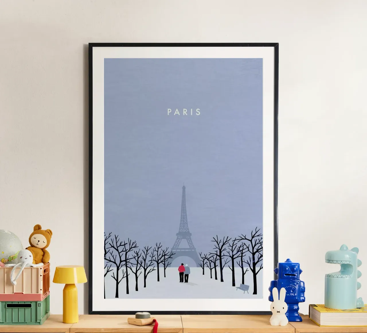 Paris poster con telaio in plastica da Katinka Reinke