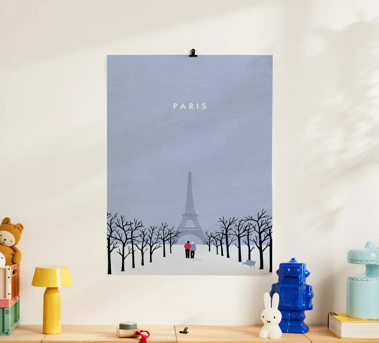 Paris poster con telaio in plastica da Katinka Reinke