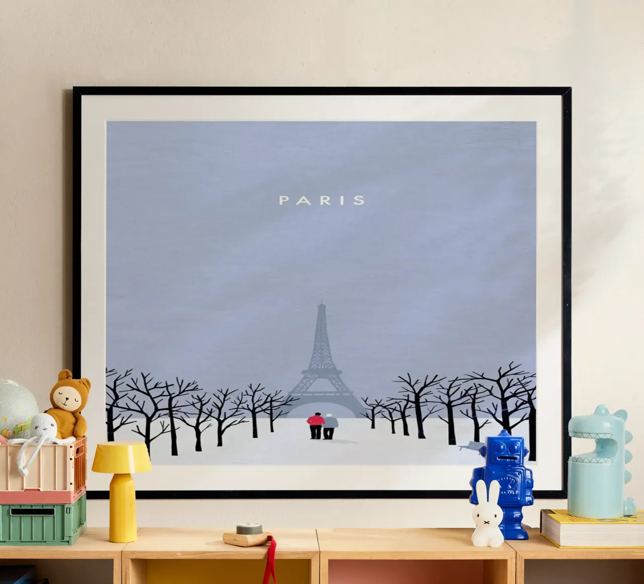 Paris poster con telaio in plastica da Katinka Reinke