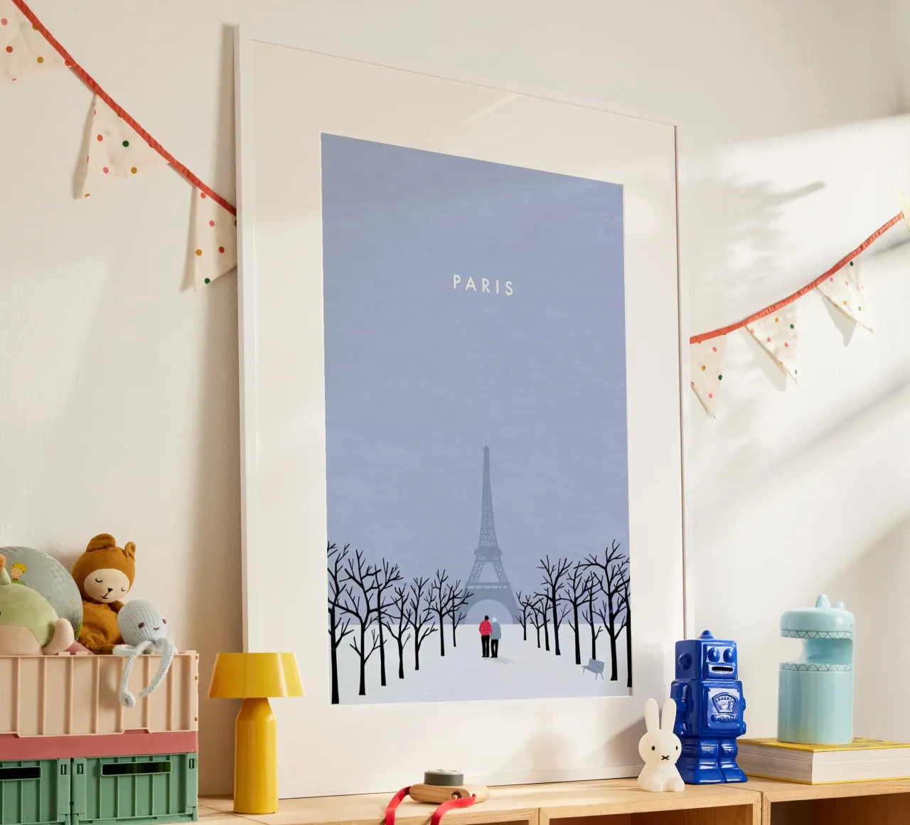 Paris poster con telaio in plastica da Katinka Reinke