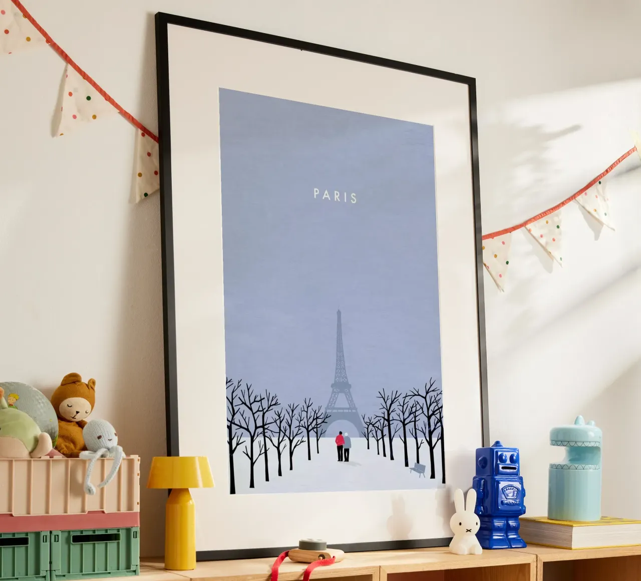Paris poster con telaio in plastica da Katinka Reinke
