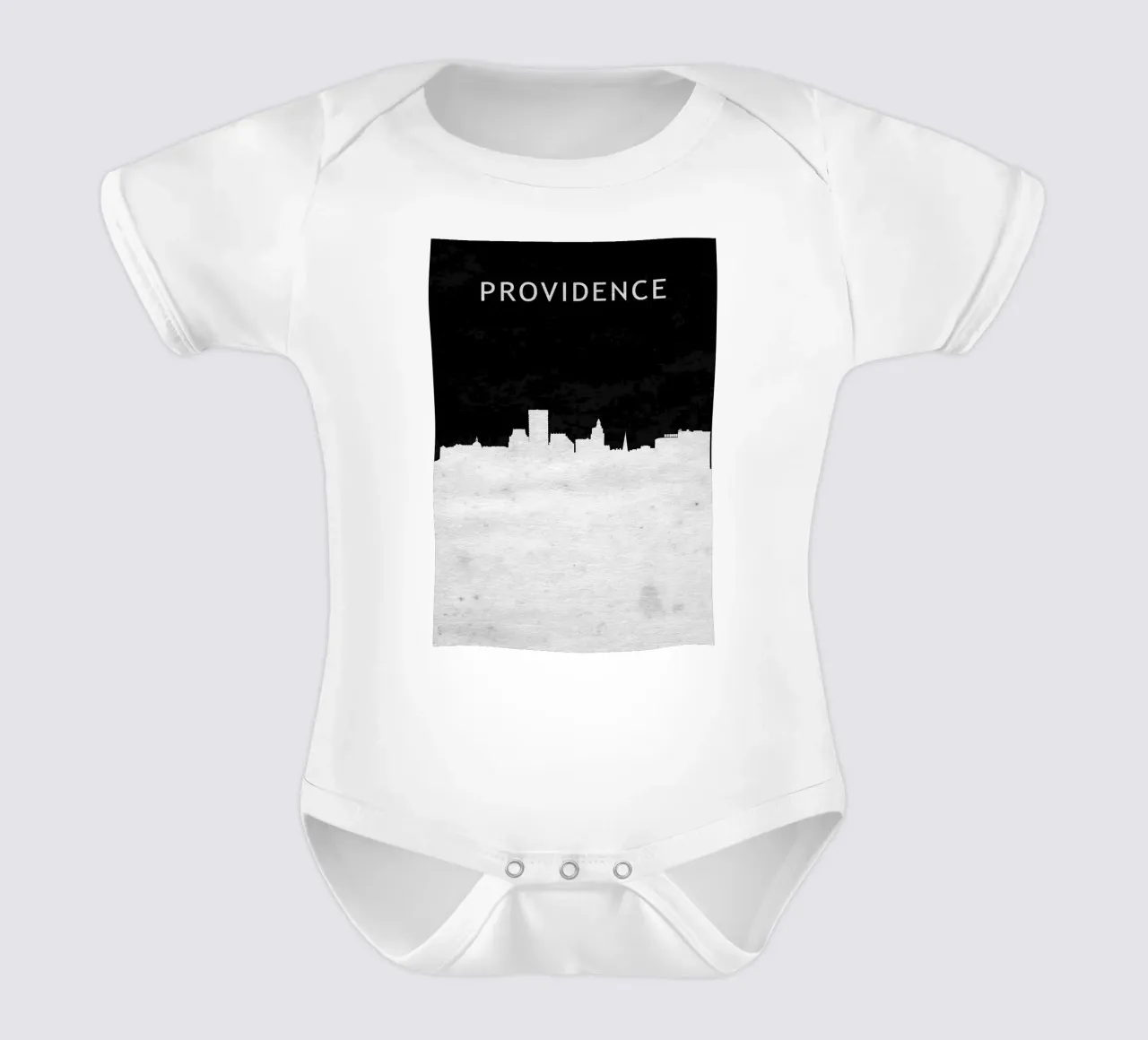 Providence Rhode Island body neonato maniche corte da Travelstudio