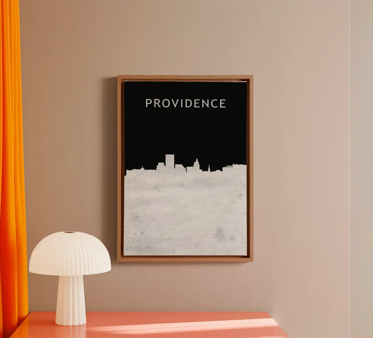 Providence Rhode Island tela con Cornice a cassetta da Travelstudio