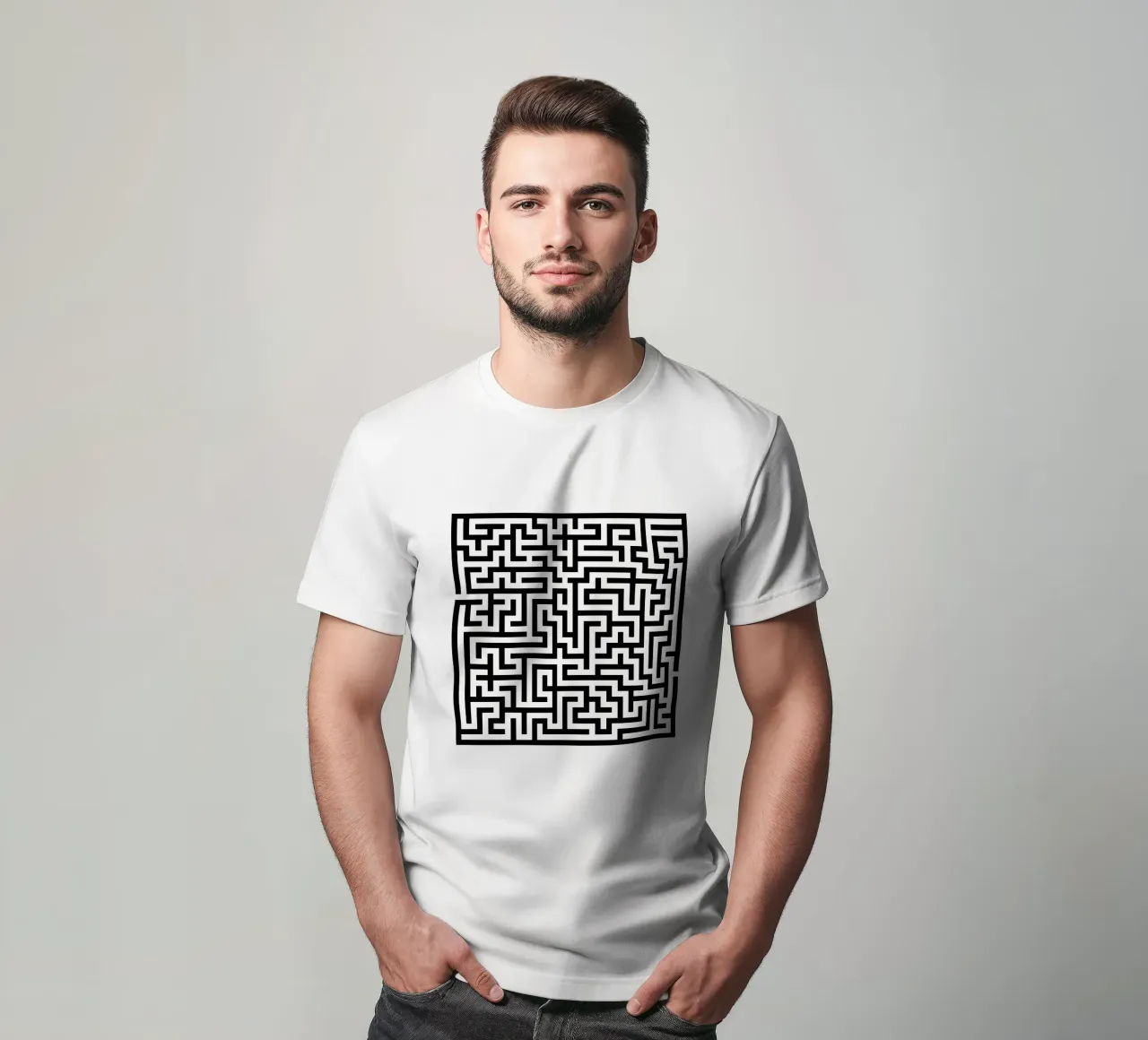 Labirinto quadrato (semplice) t-shirt da CaraLuisa