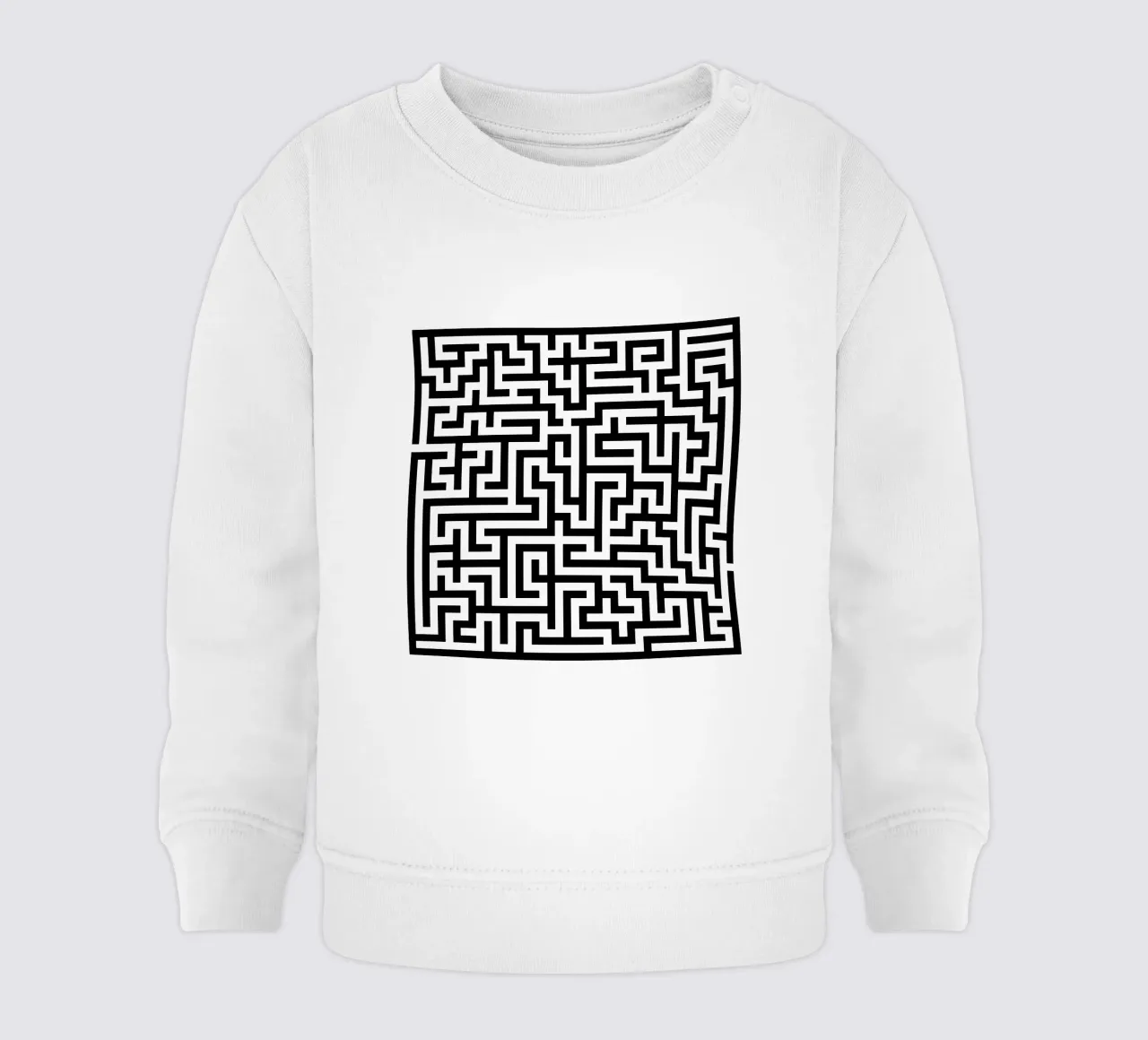 Labirinto quadrato (semplice) felpa neonato da CaraLuisa