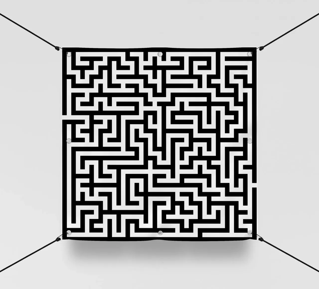 Labirinto quadrato (semplice) telo in pvc da CaraLuisa