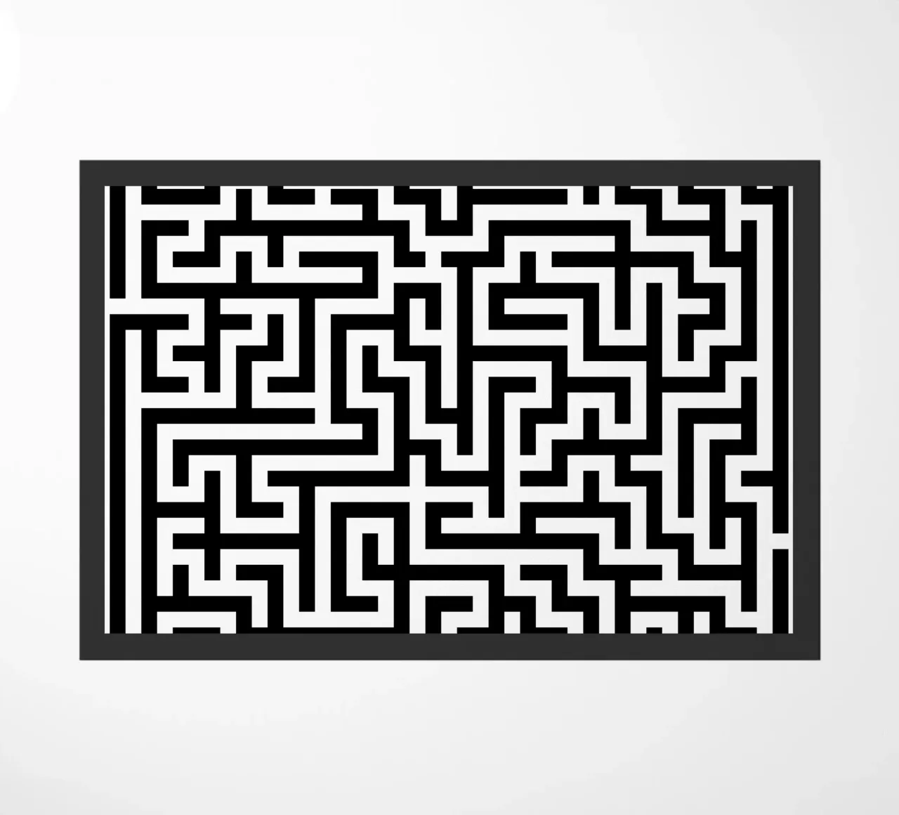 Labirinto quadrato (semplice) zerbino da CaraLuisa