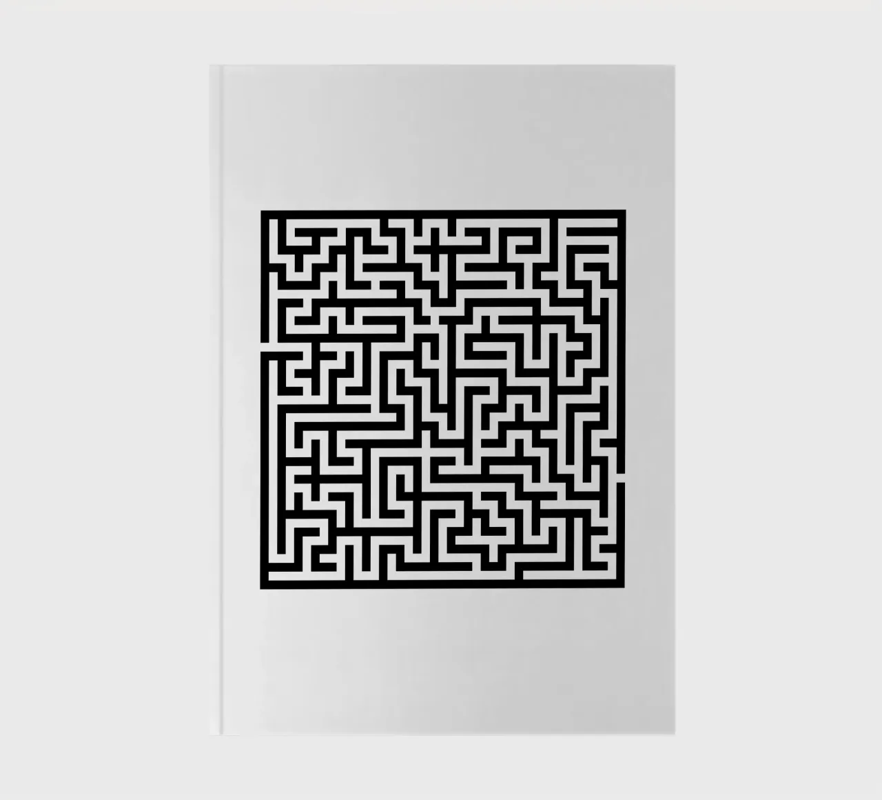 Labyrinth Square (Simple) notebook by CaraLuisa