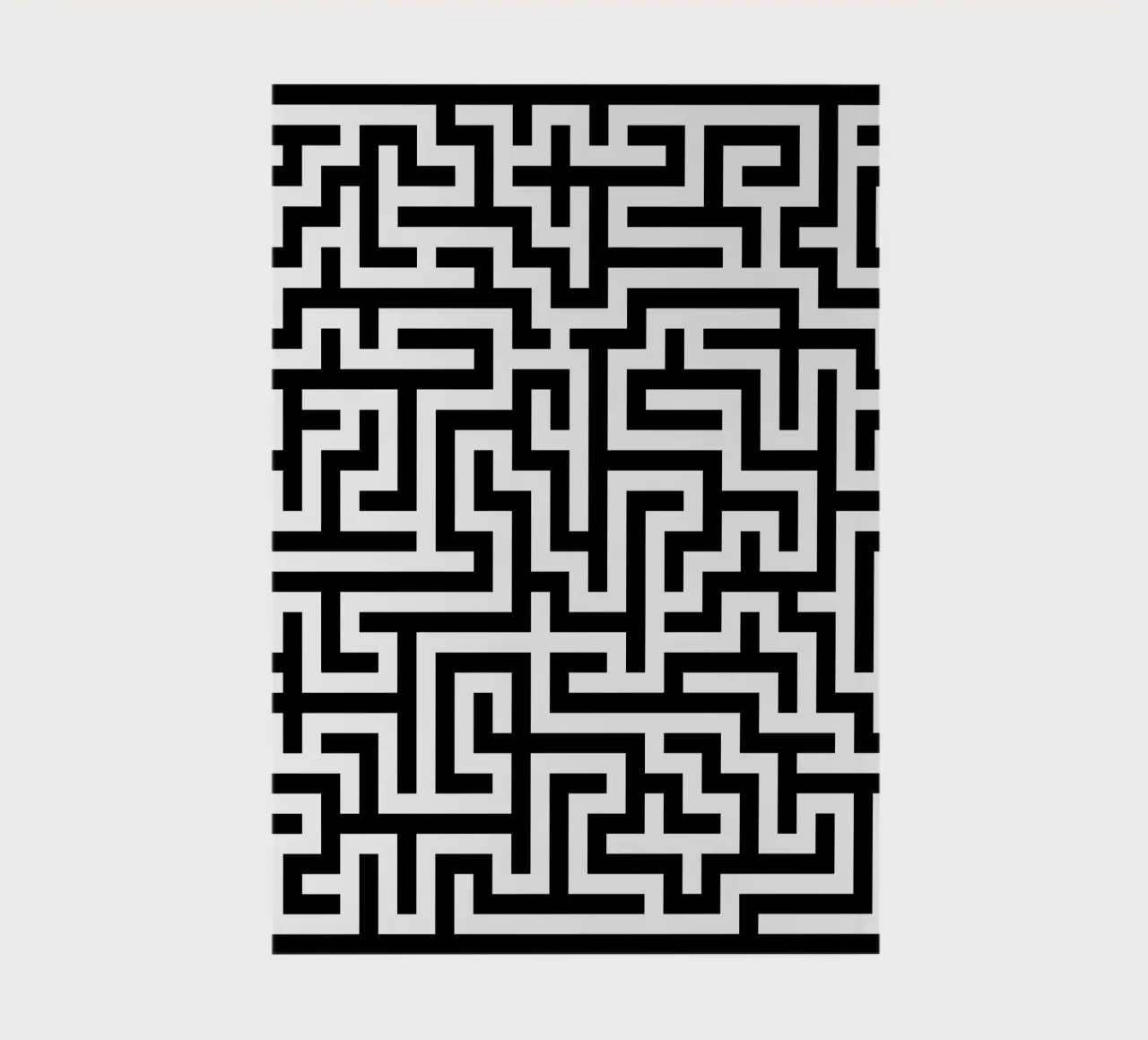 Labyrinth Square (Simple) notebook by CaraLuisa