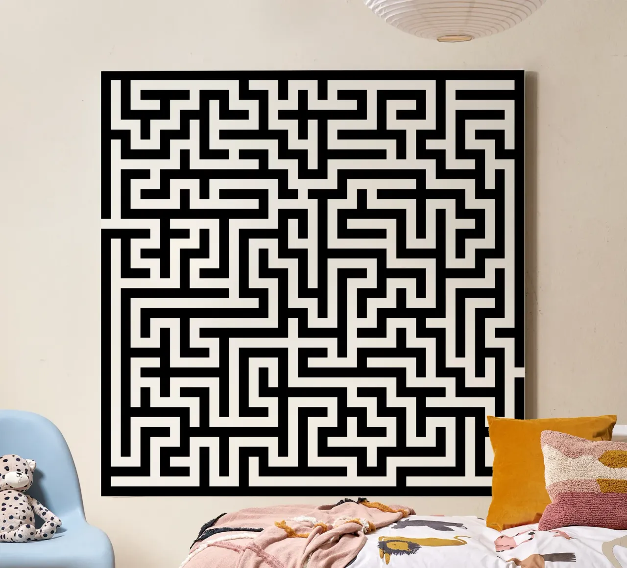 Labirinto quadrato (semplice) tela da CaraLuisa