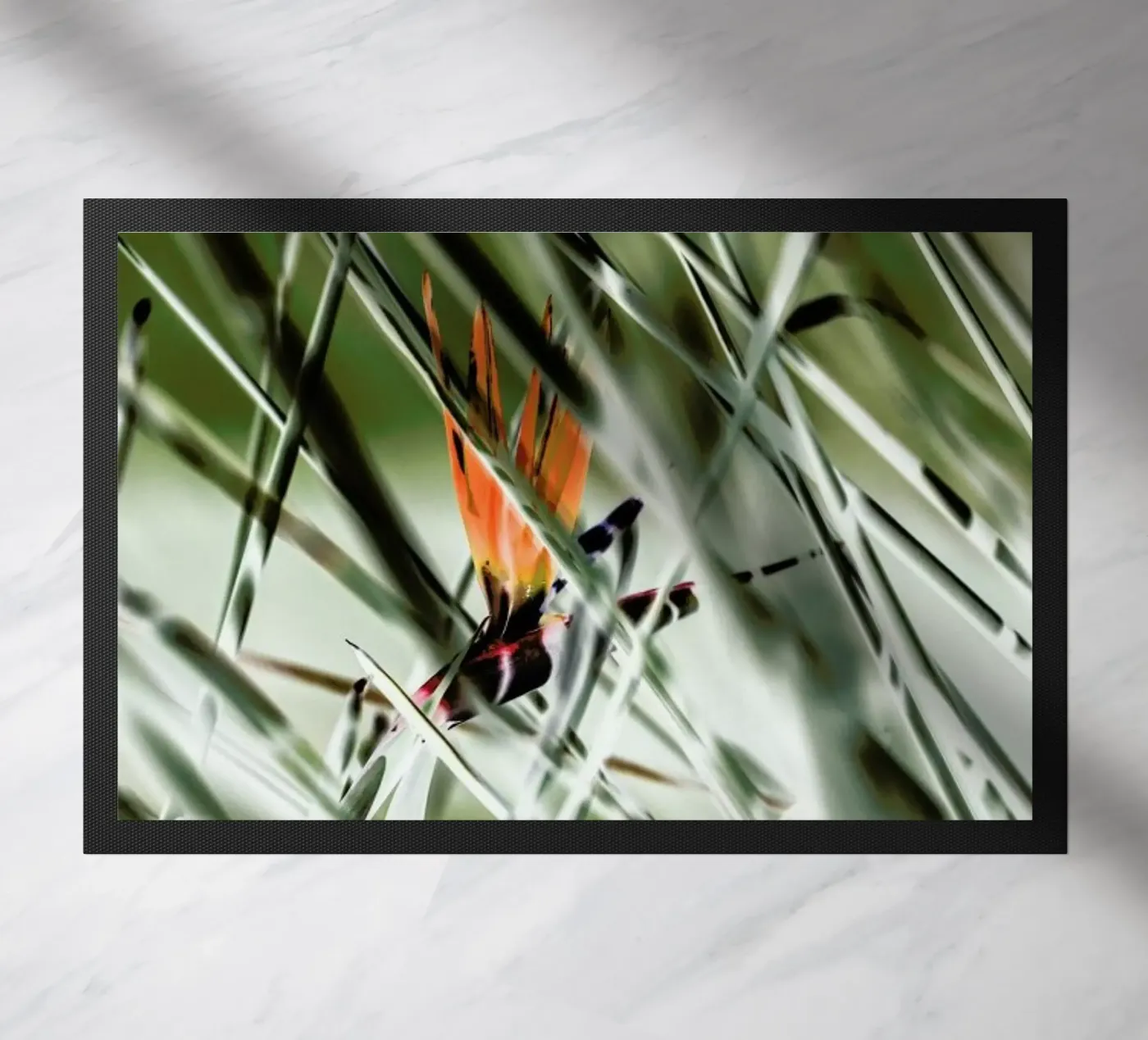 Strelitzia doormat by Shot By Clint