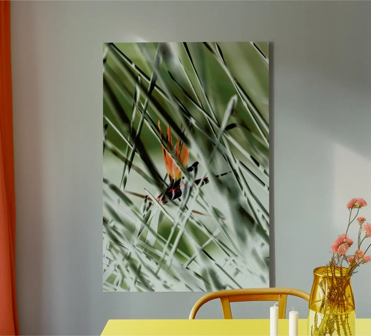 Strelitzia tela con Cornice a cassetta da Shot By Clint