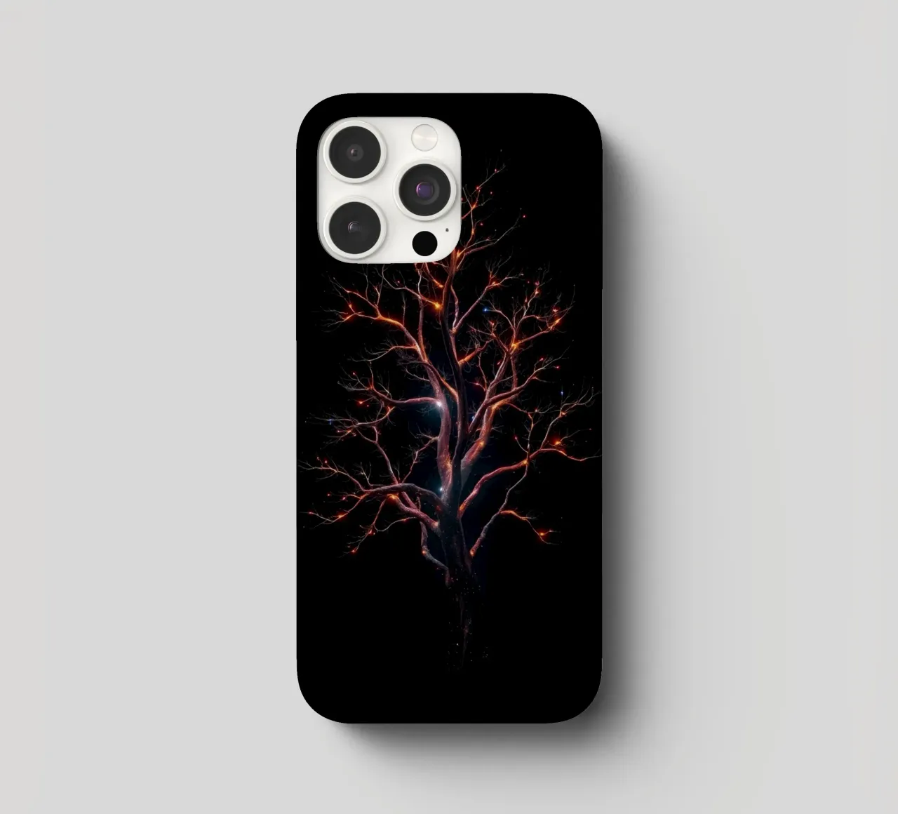 Accattivante disegno astratto di un albero con rami luminosi cover iphone da DesignDoodle