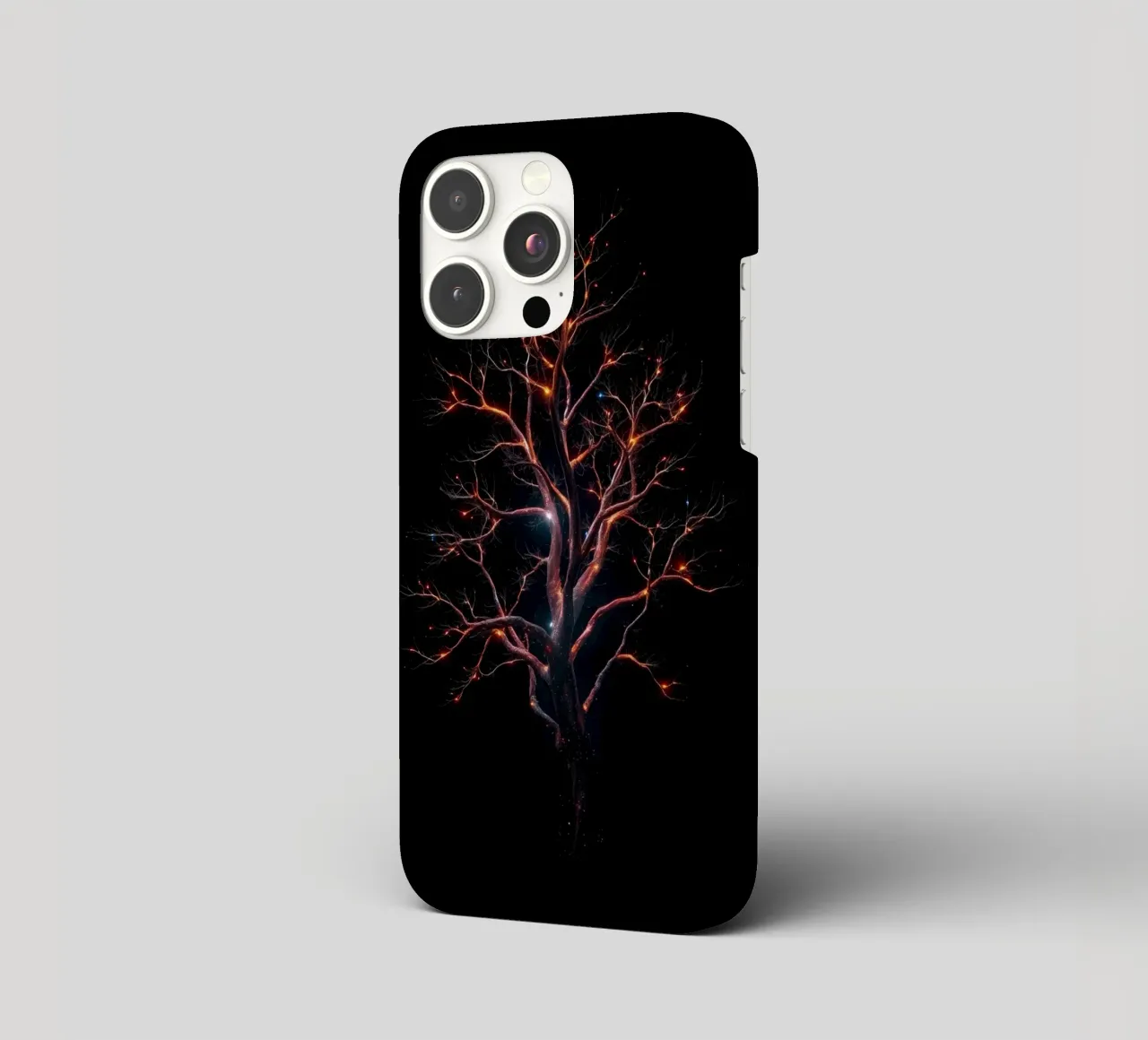 Accattivante disegno astratto di un albero con rami luminosi cover iphone da DesignDoodle