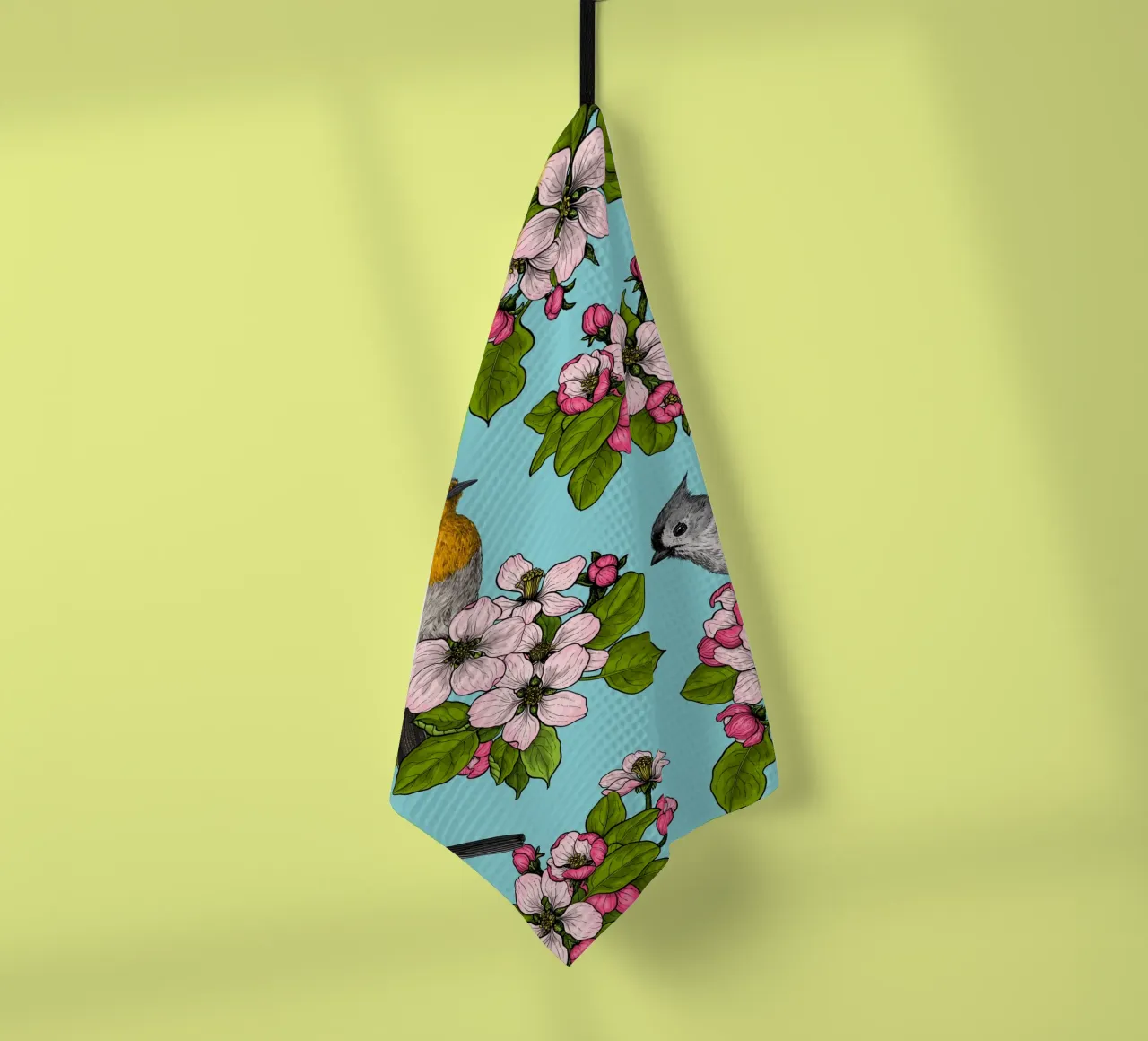 Uccelli e fiori canovaccio da cucina da Painted Nature