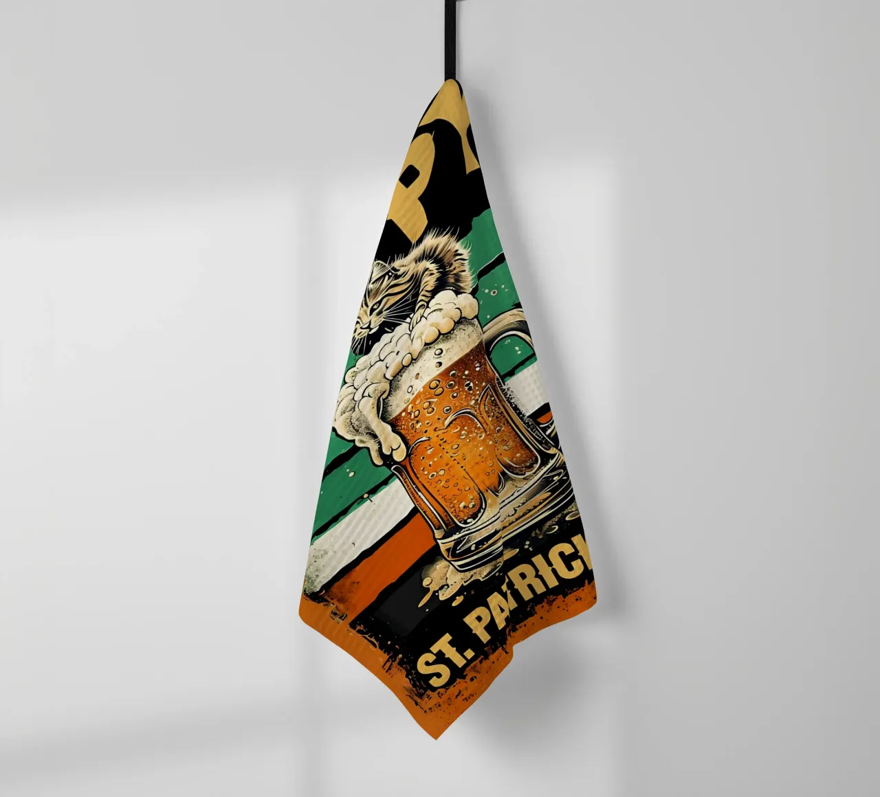 Alles Gute zum St. Patrick's Day Geschirrtuch von RETRO VINTAGE EDITION