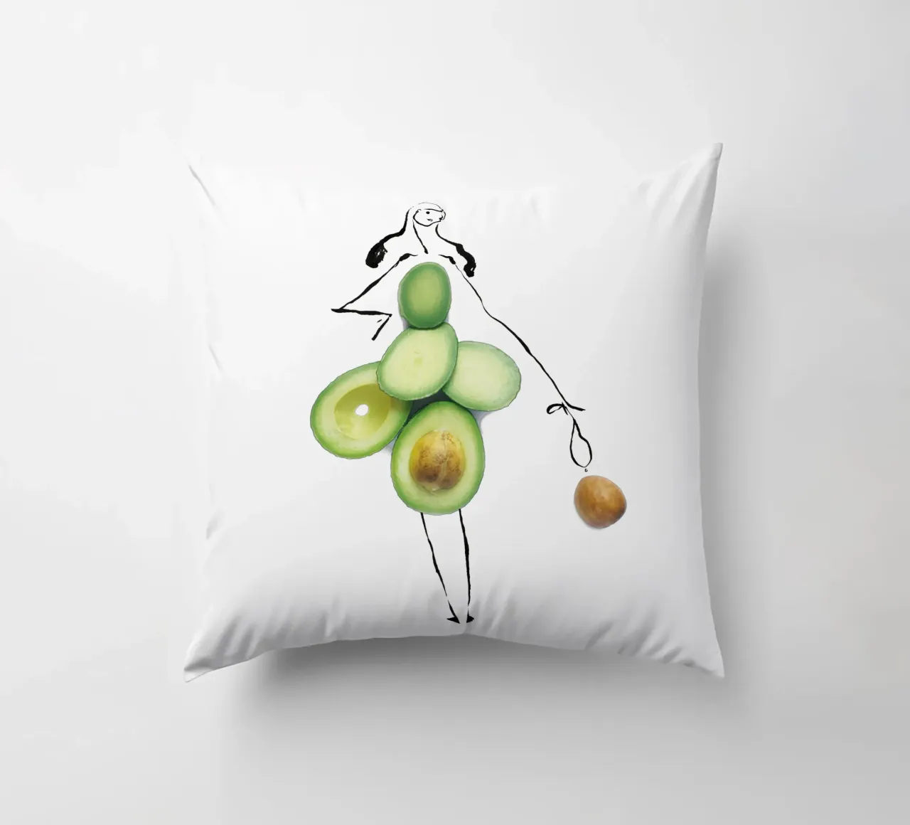 Avocado cuscino da Gretchen Roehrs