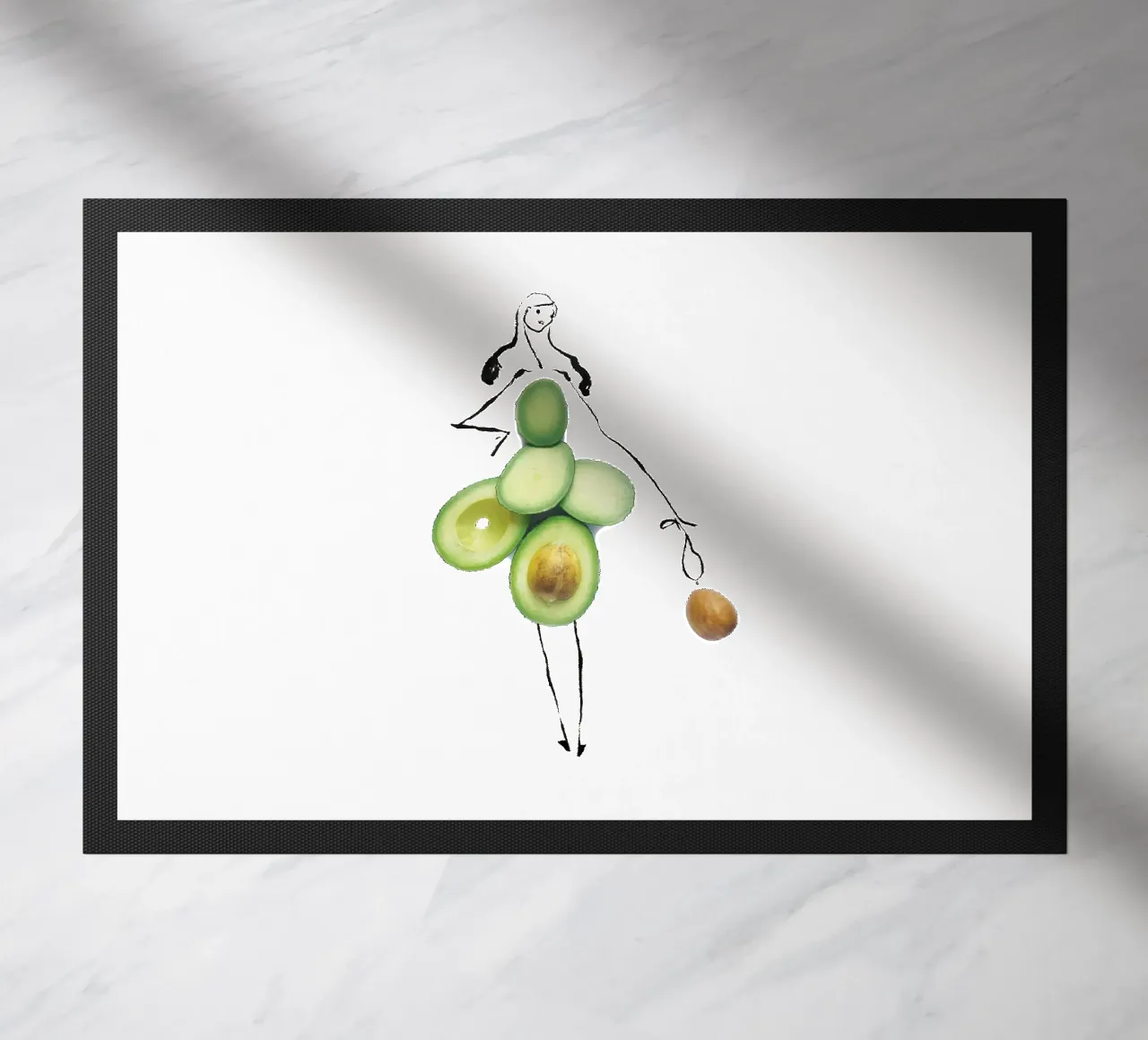 Avocado Fußmatte von Gretchen Roehrs