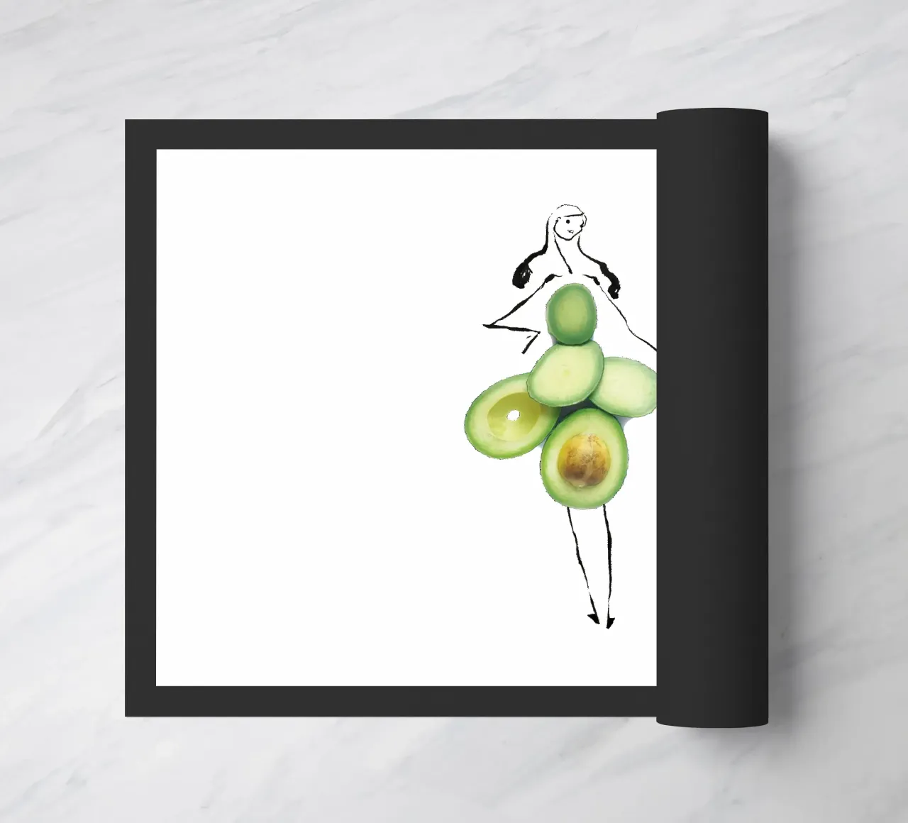 Avocado Fußmatte von Gretchen Roehrs