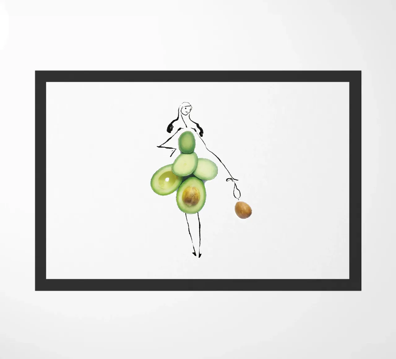 Avocado Fußmatte von Gretchen Roehrs