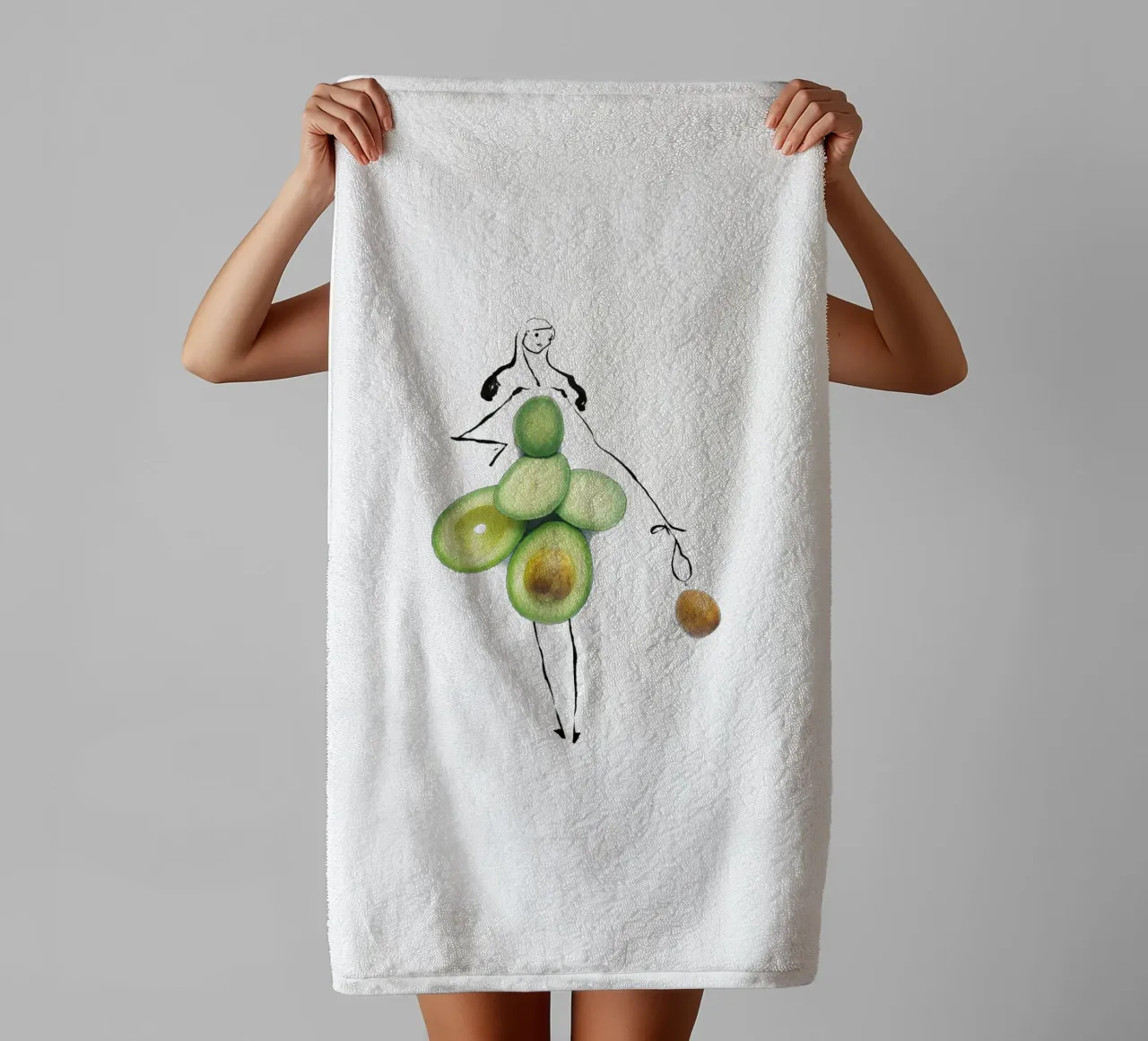 Avocado asciugamano da bagno da Gretchen Roehrs