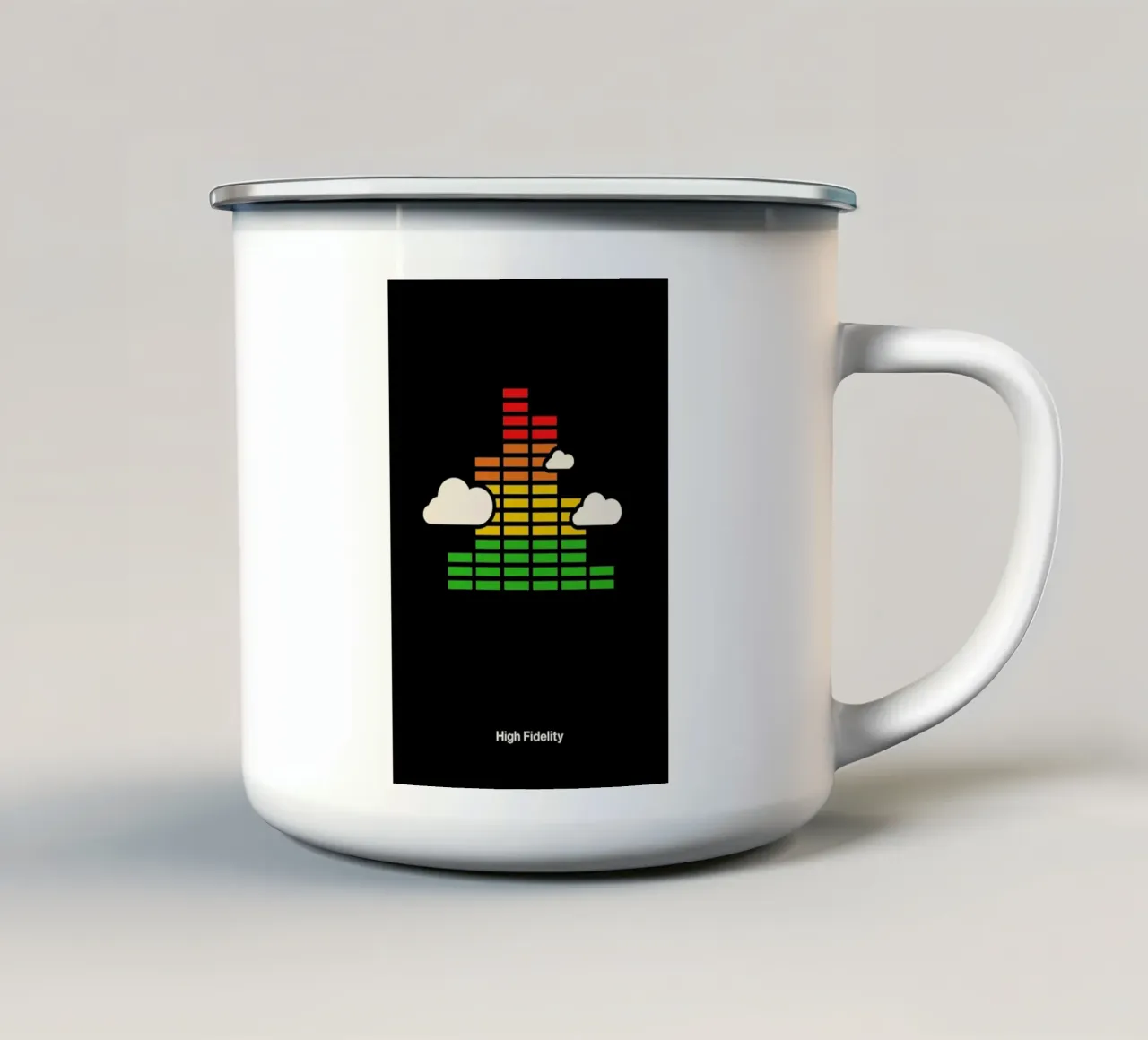 High Fidelity tazza in smalto da Viktor Hertz