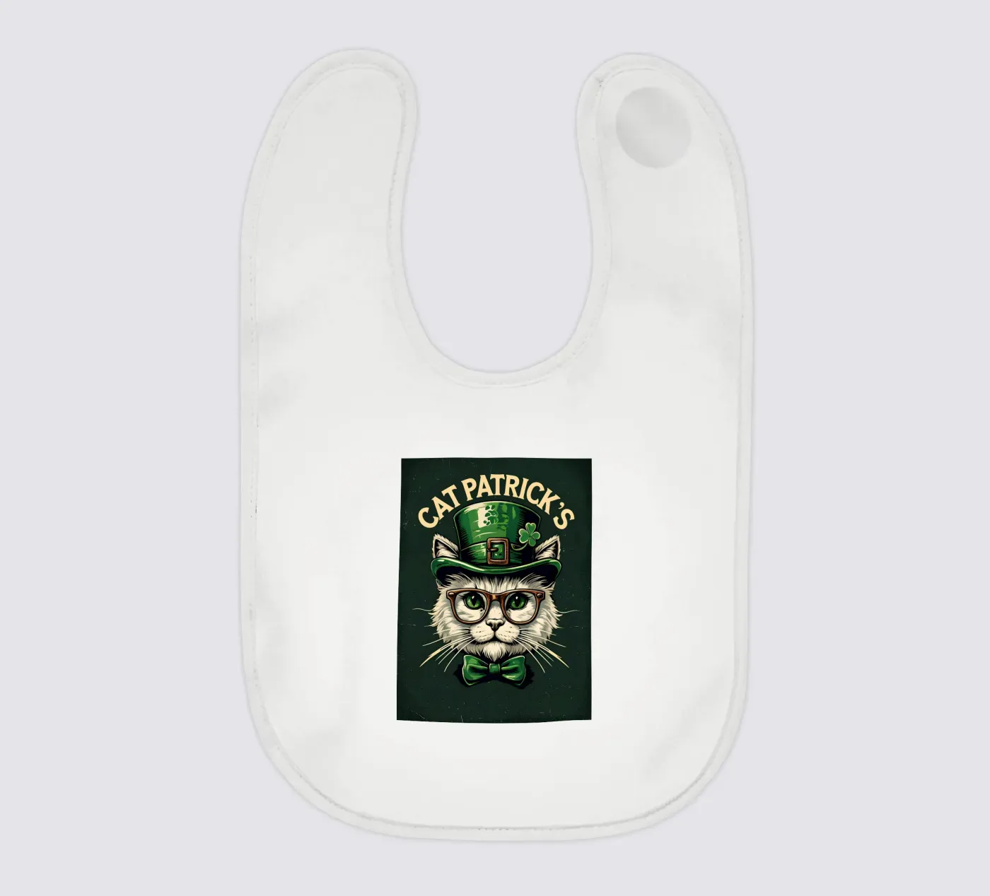 Cat Patrick's baby bib by RETRO VINTAGE EDITION