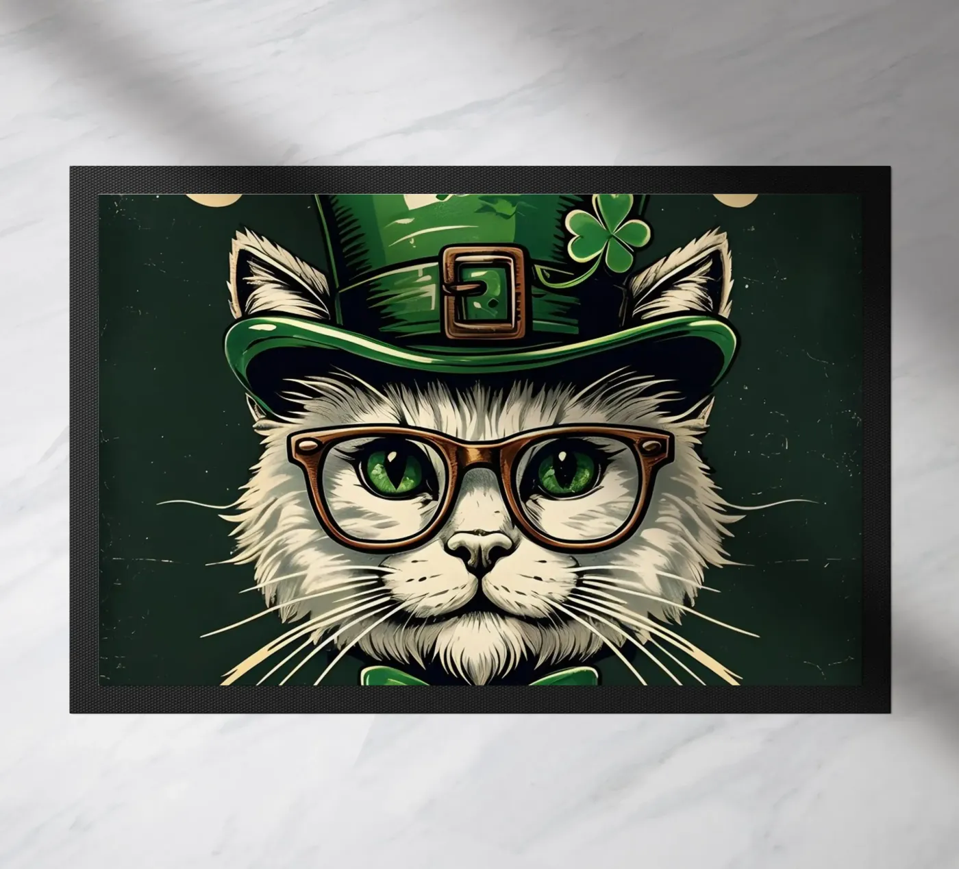 Cat Patrick's doormat by RETRO VINTAGE EDITION