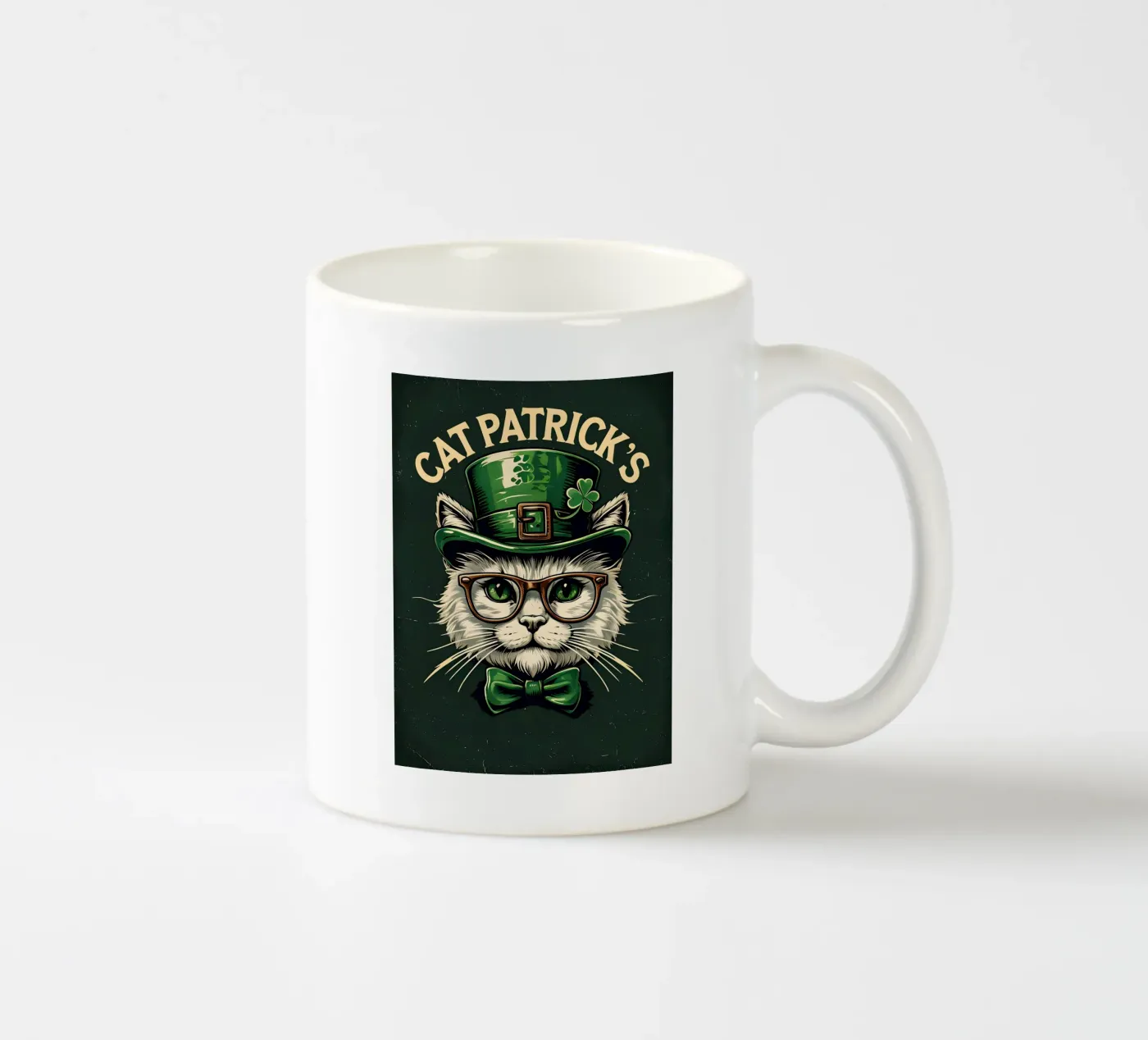 Cat Patrick's ceramic mug by RETRO VINTAGE EDITION