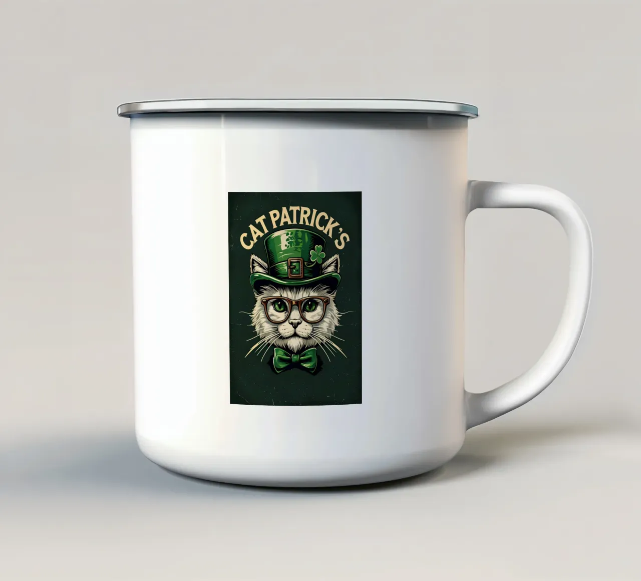 Cat Patrick's tazza in smalto da RETRO VINTAGE EDITION