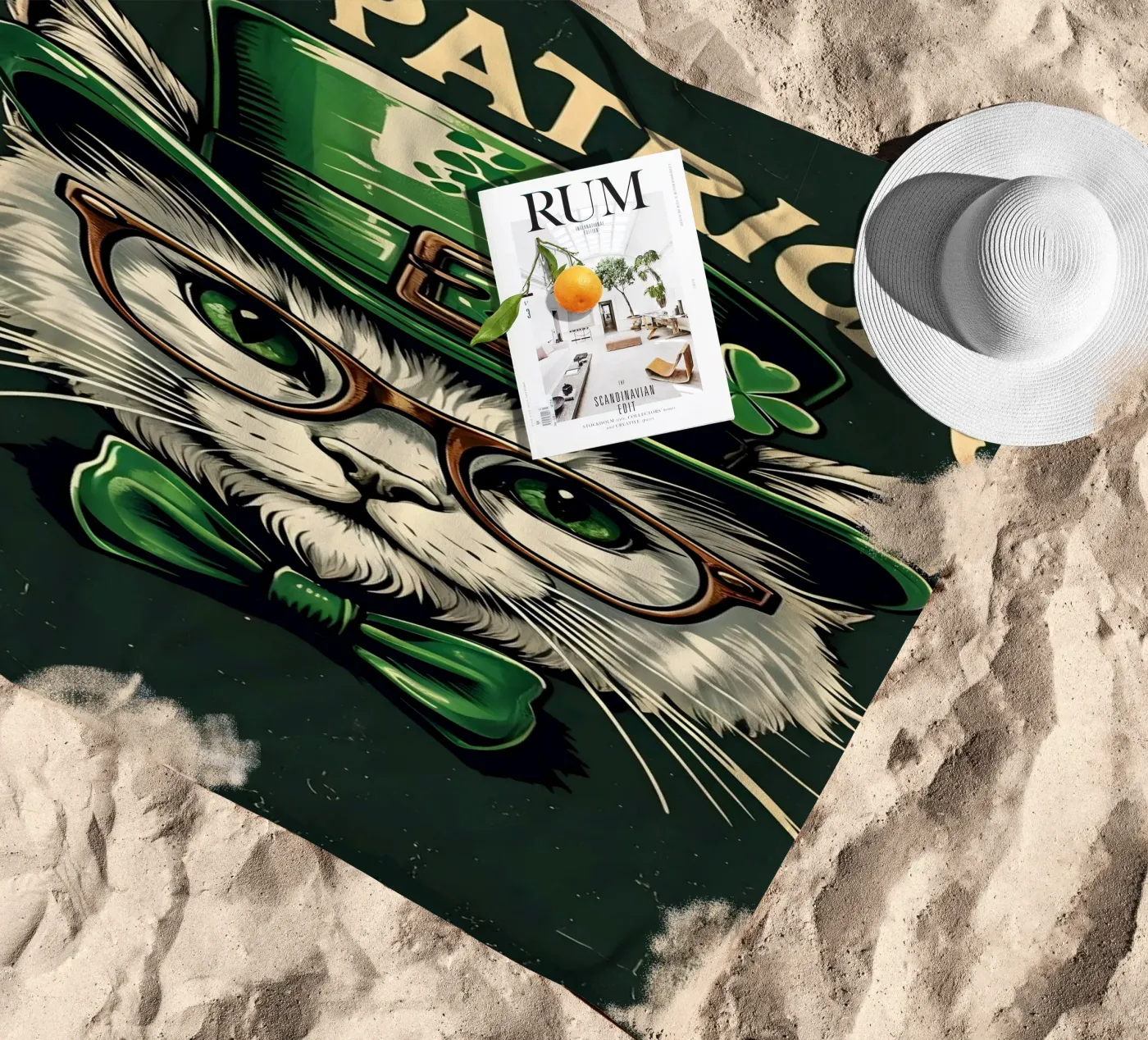 Cat Patrick's telo mare da RETRO VINTAGE EDITION