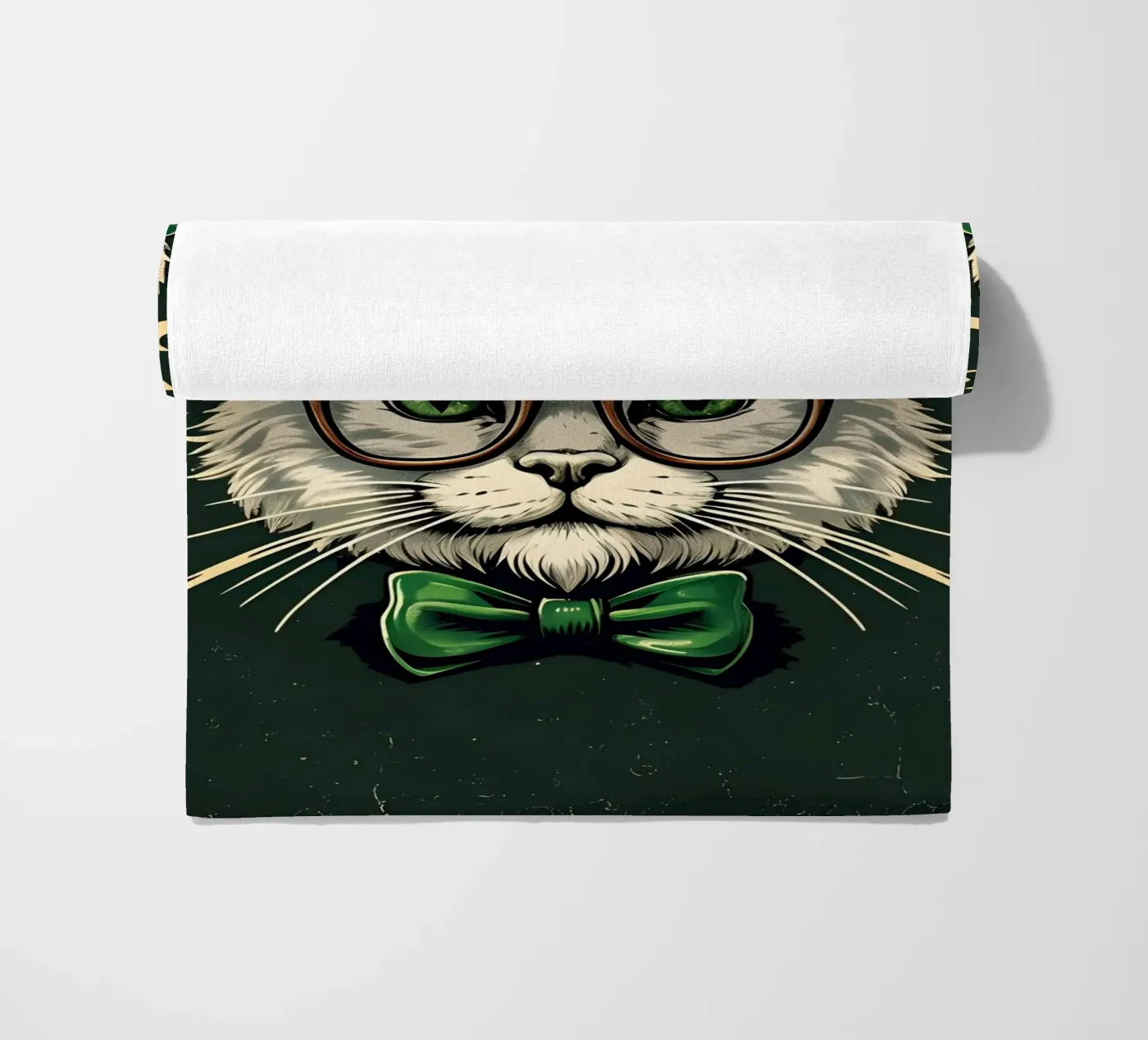 Cat Patrick's beach towel by RETRO VINTAGE EDITION