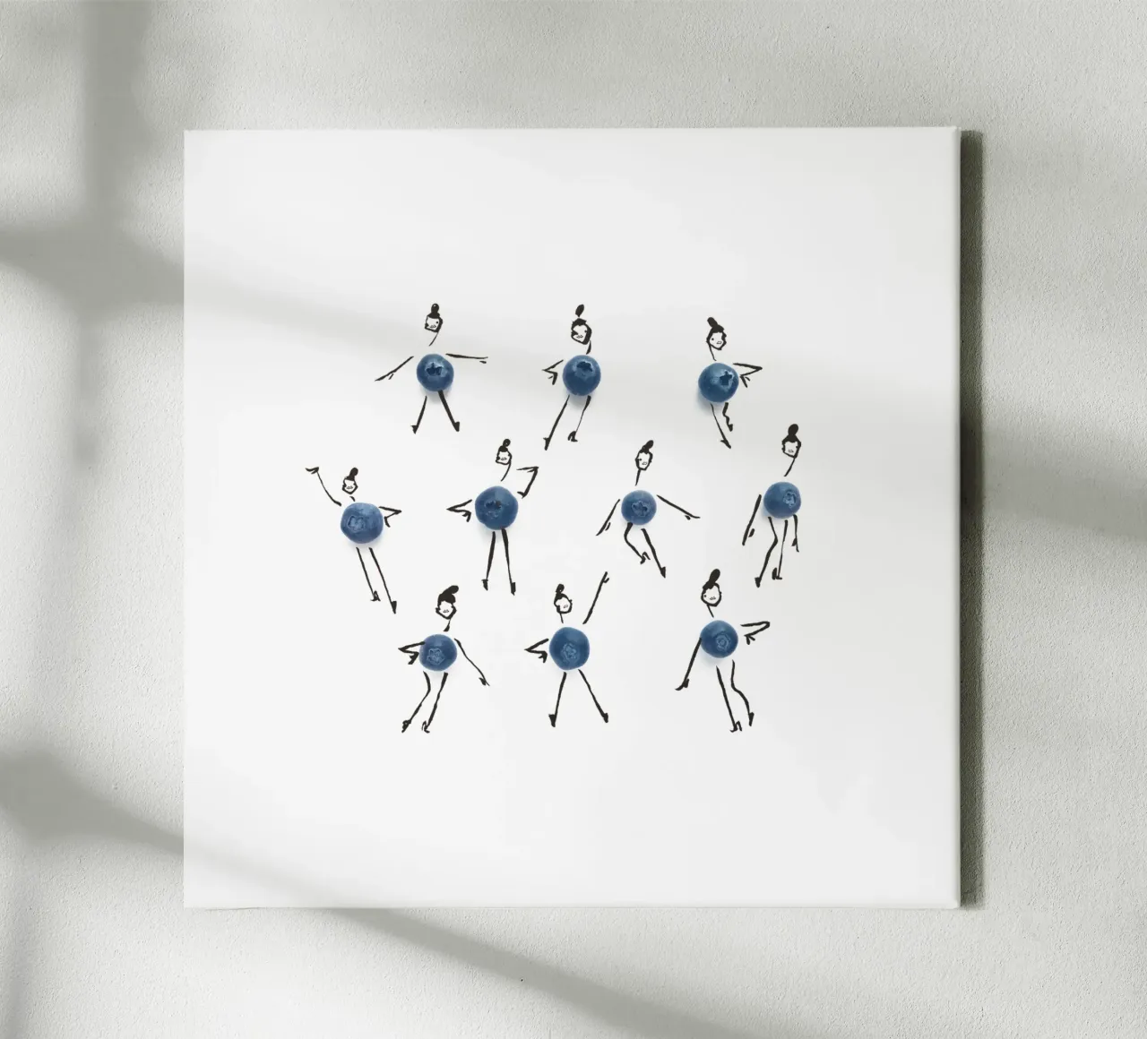 Blueberries on Parade tela con Cornice a cassetta da Gretchen Roehrs