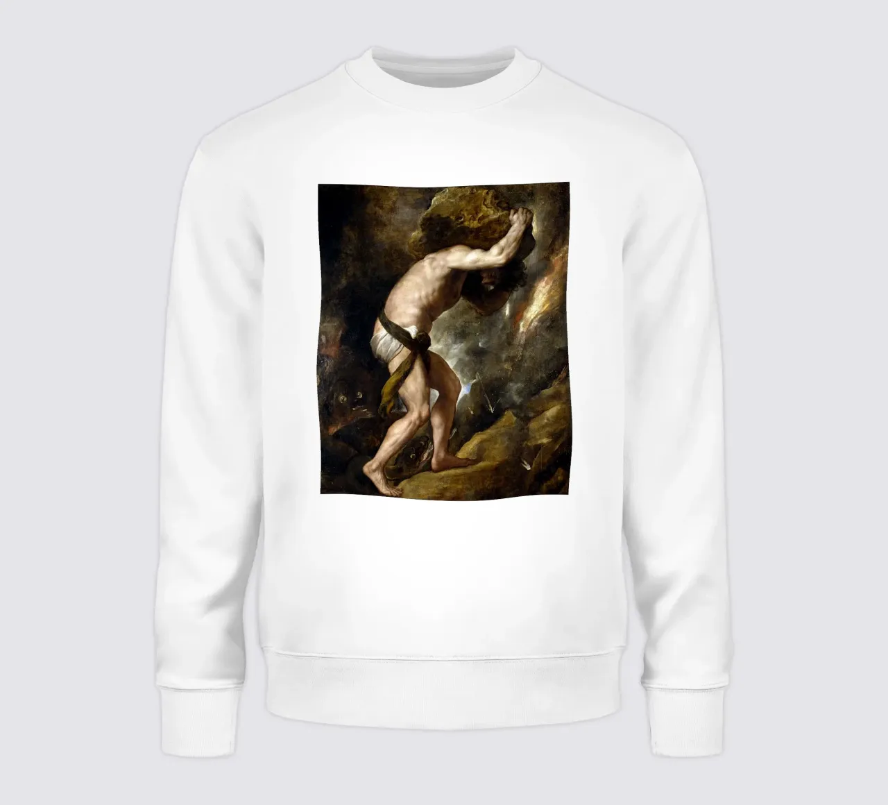 Tiziano - Sisifo, 1549 felpa da Timeless Artworks