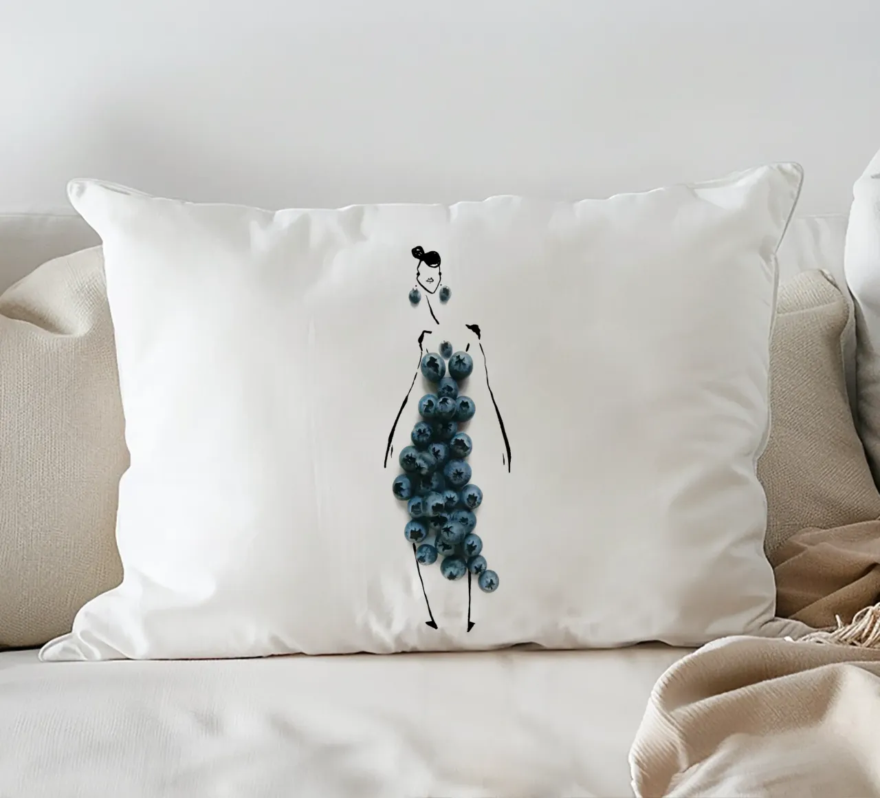 Bluets cuscino da Gretchen Roehrs