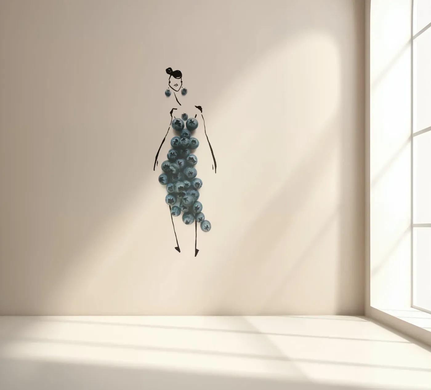 Bluets fotobehang van Gretchen Roehrs