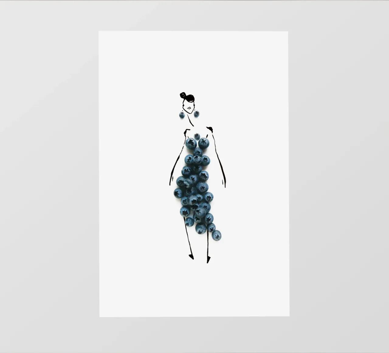 Bluets fotobehang van Gretchen Roehrs