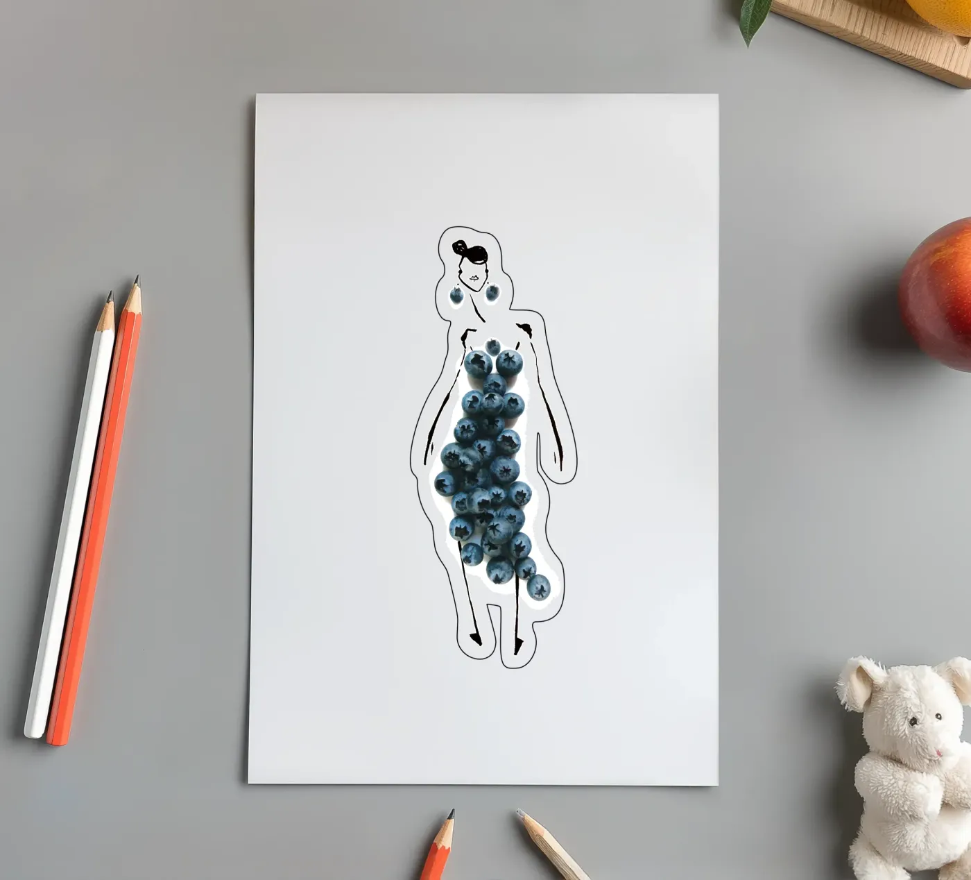 Bluets stickervel van Gretchen Roehrs