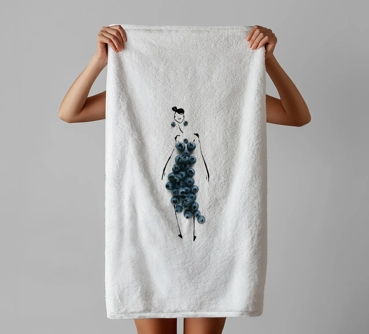 Bluets badhanddoek van Gretchen Roehrs