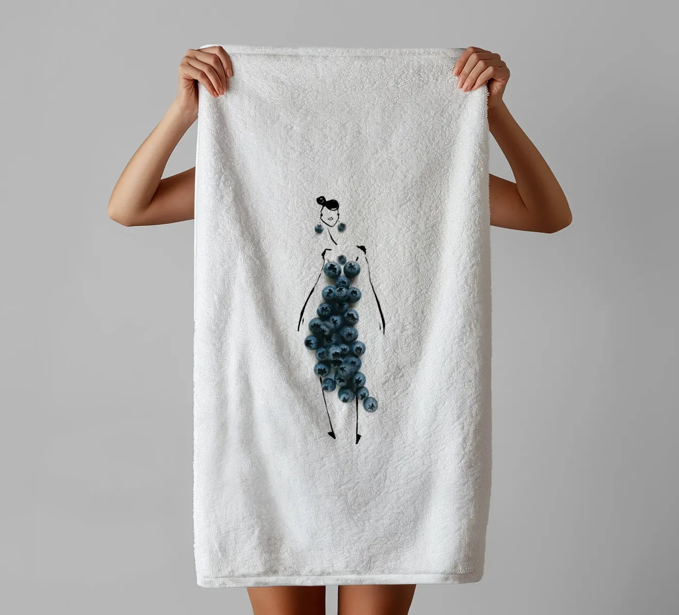 Bluets badhanddoek van Gretchen Roehrs