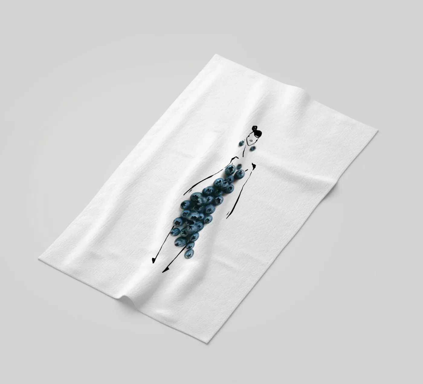 Bluets strandhanddoek van Gretchen Roehrs