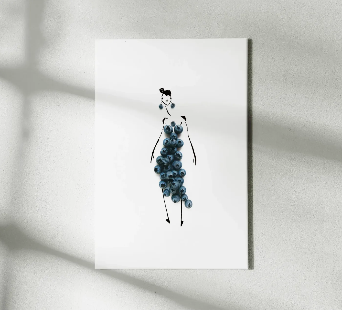 Bluets canvas by Gretchen Roehrs