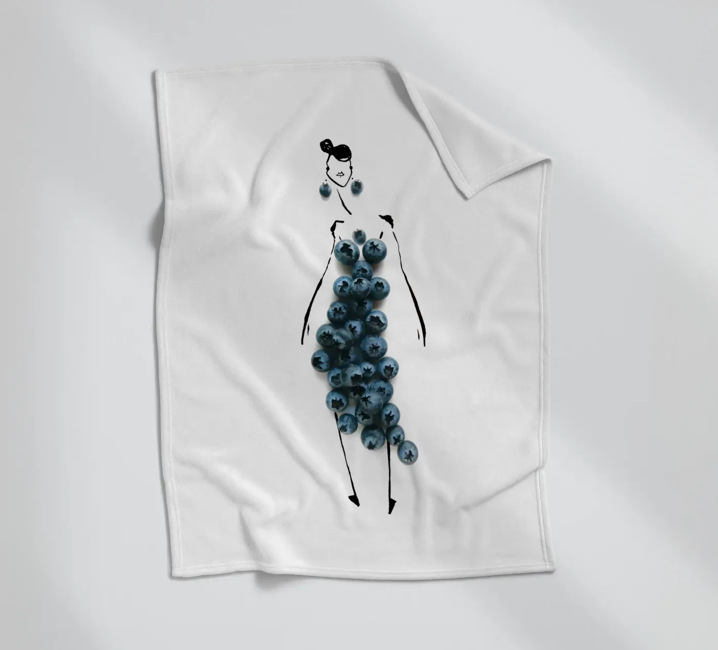 Bluets Fleecedecke von Gretchen Roehrs