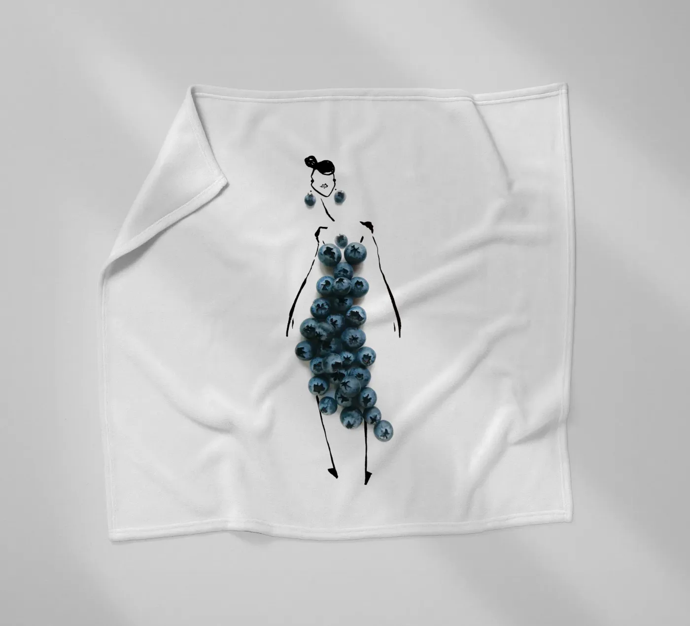 Bluets Fleecedecke von Gretchen Roehrs