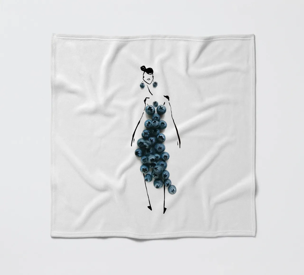 Bluets Fleecedecke von Gretchen Roehrs