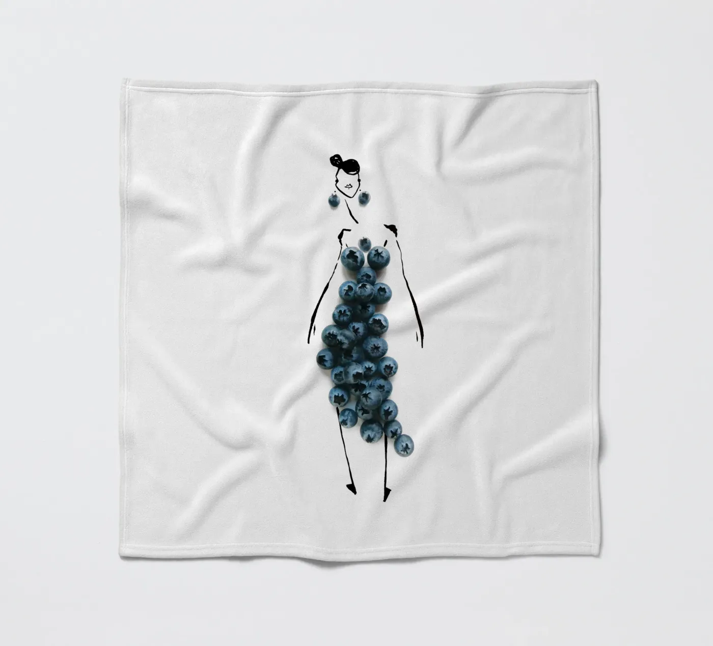 Bluets Fleecedecke von Gretchen Roehrs