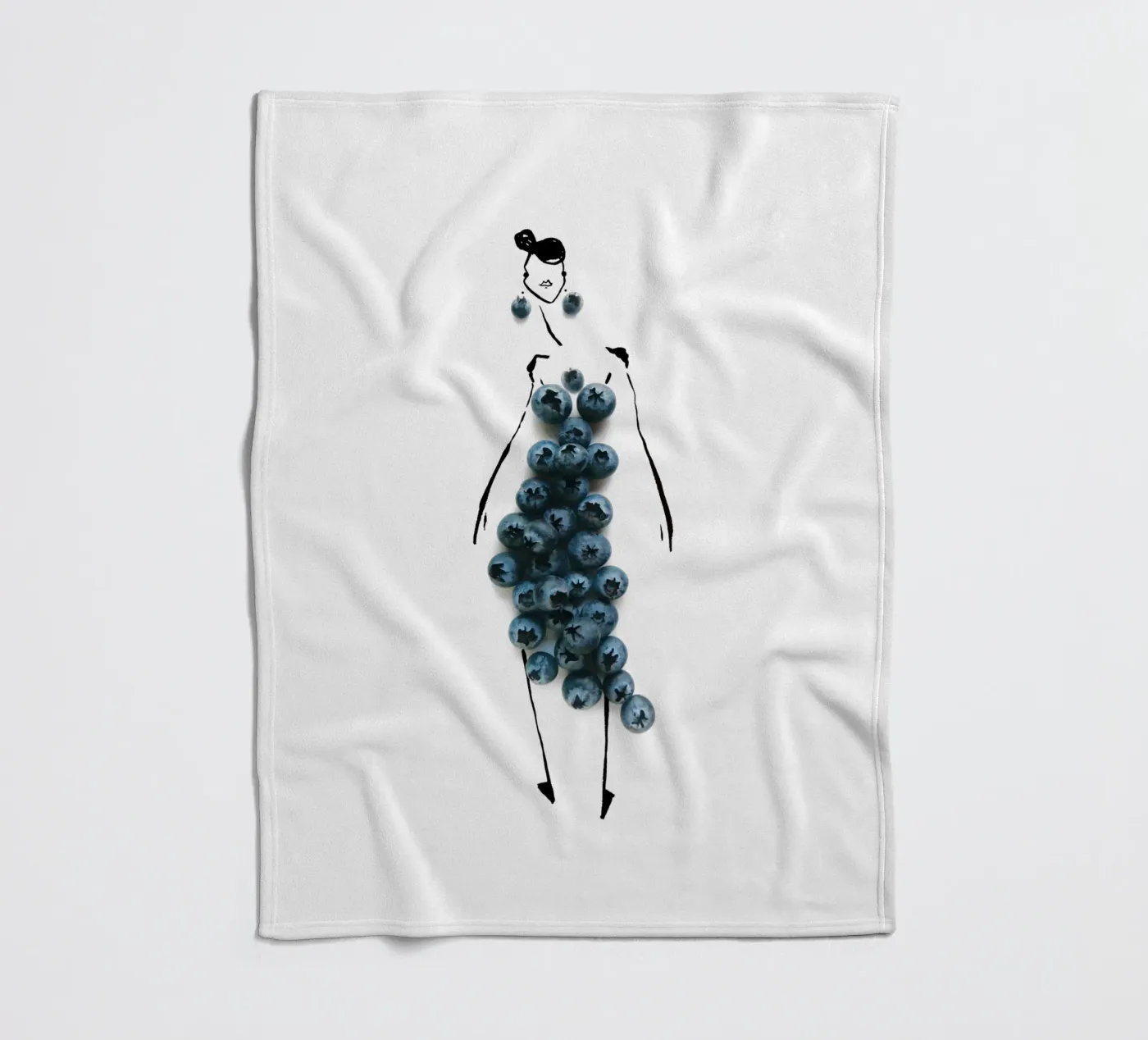 Bluets Fleecedecke von Gretchen Roehrs