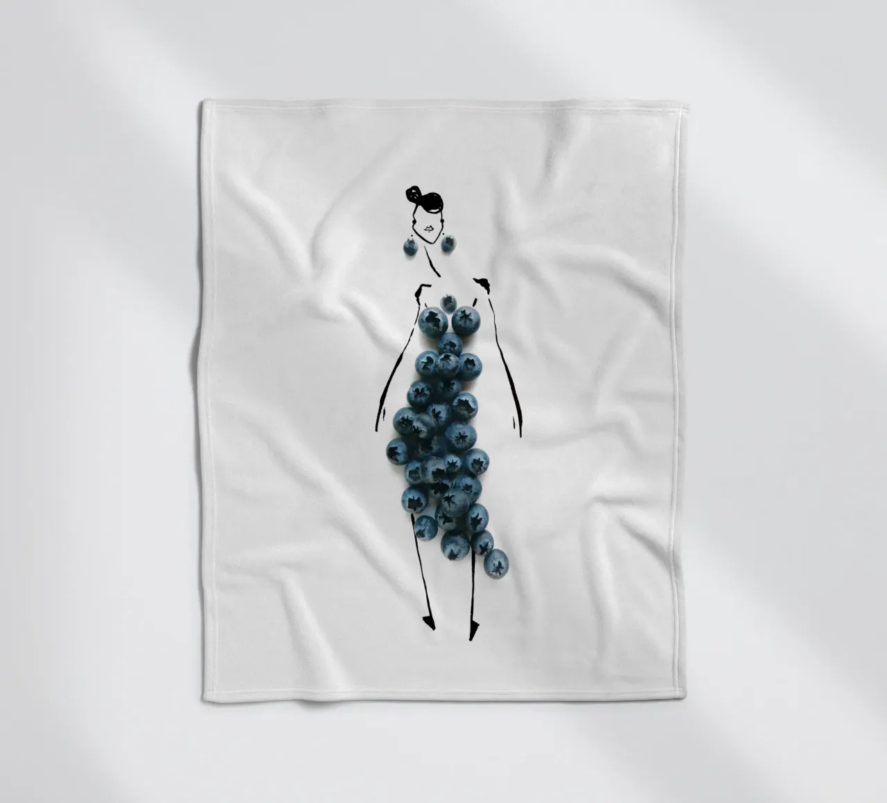 Bluets Fleecedecke von Gretchen Roehrs